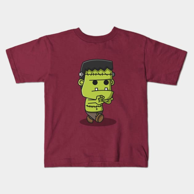 cute zombie Kids T-Shirt by fflat hds